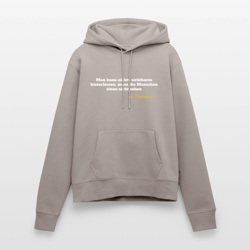 Zitat Aufdruck Premium Hoodie Women - taupe