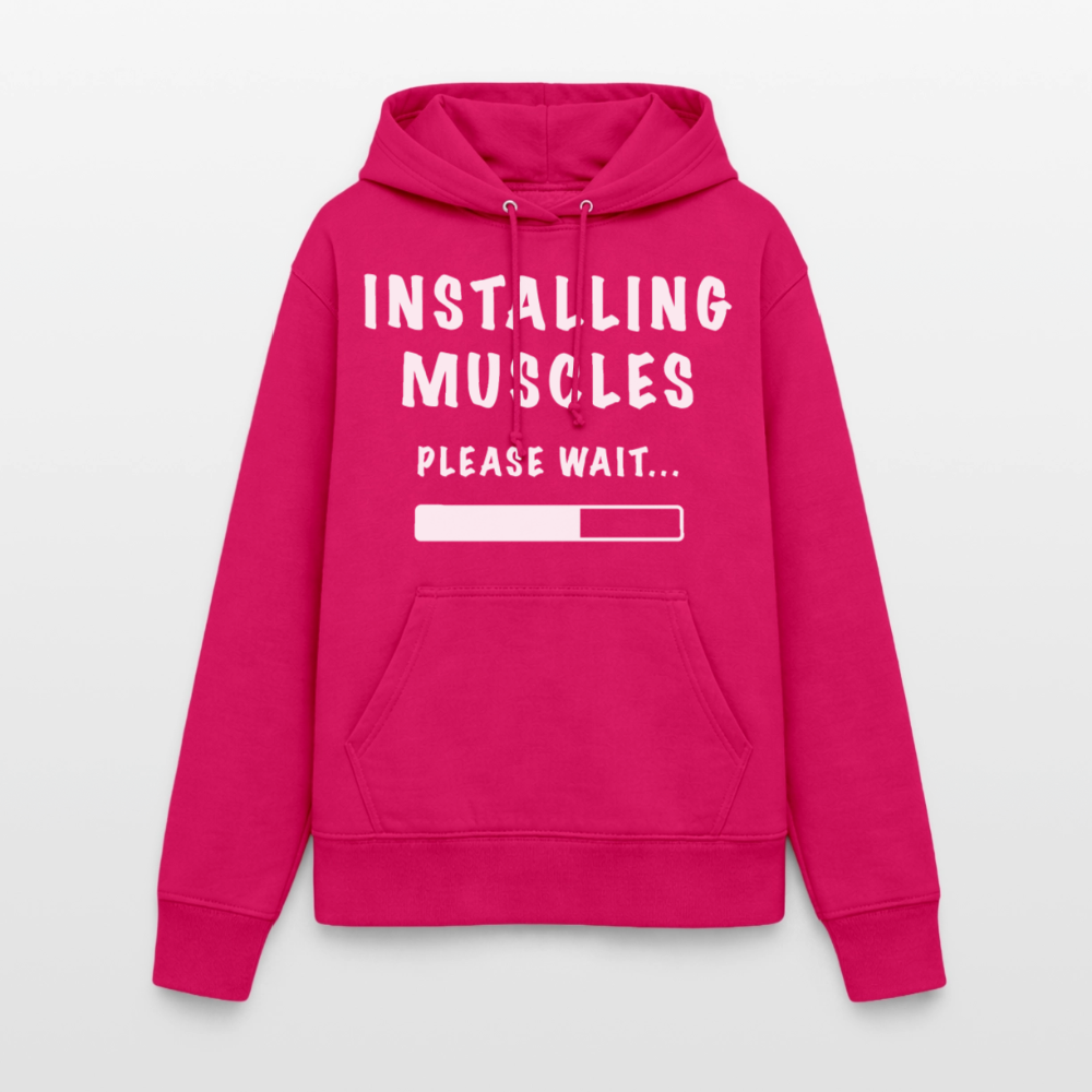 INSTALLING MUSCLES Hoodie - dark pink