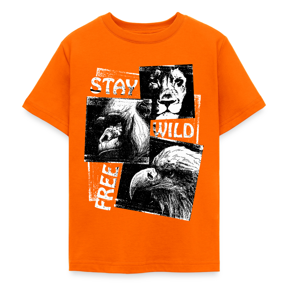 STAY WILD T-Shirt Teenager - orange
