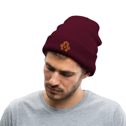 adligemotivations Logo Wintermütze - burgundy