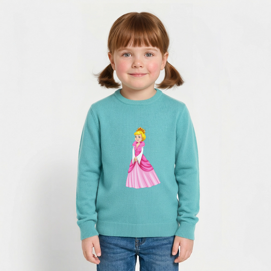 Prinzessin Premium Kinder Sweatshirt - pastel turquoise