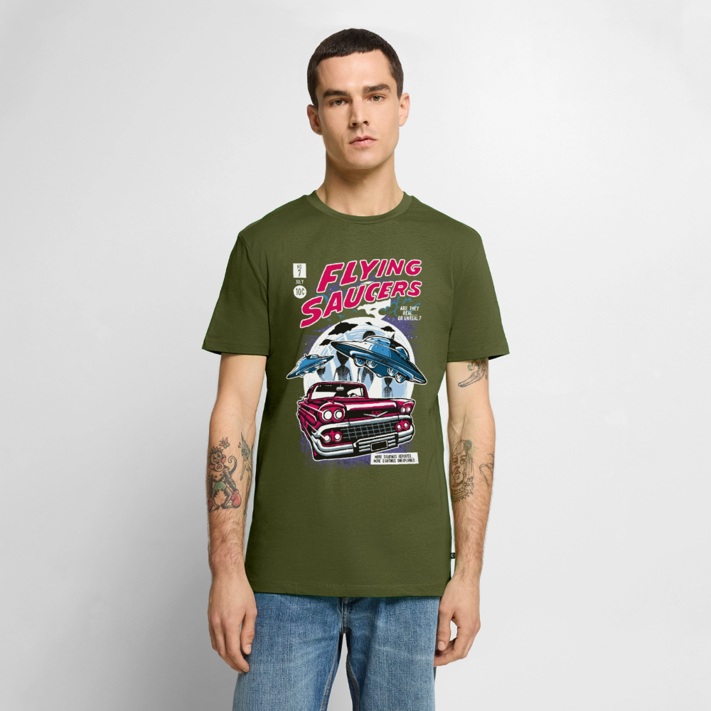 FLYING SAUCERS Premium T-Shirt - khaki