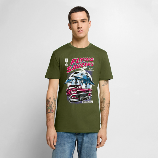 FLYING SAUCERS Premium T-Shirt - khaki