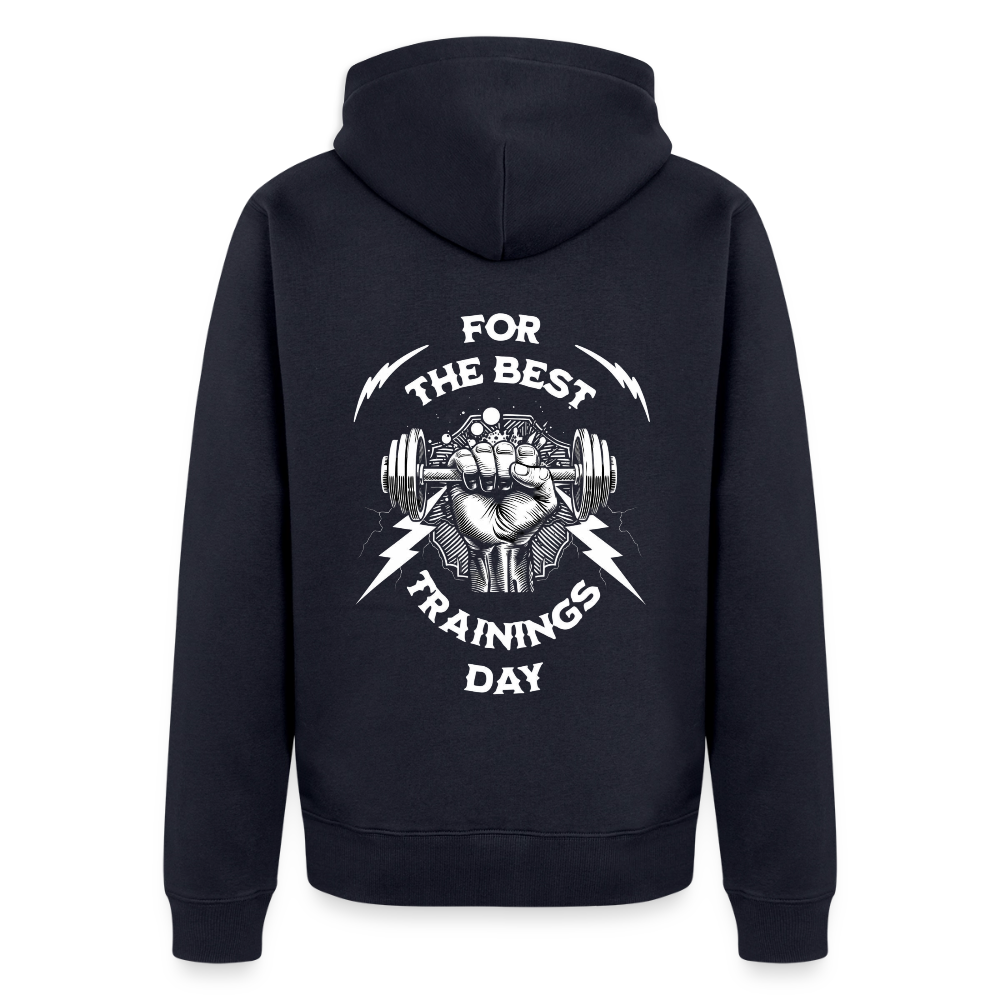 FOR THE BEST Premium Kapuzenjacke - navy