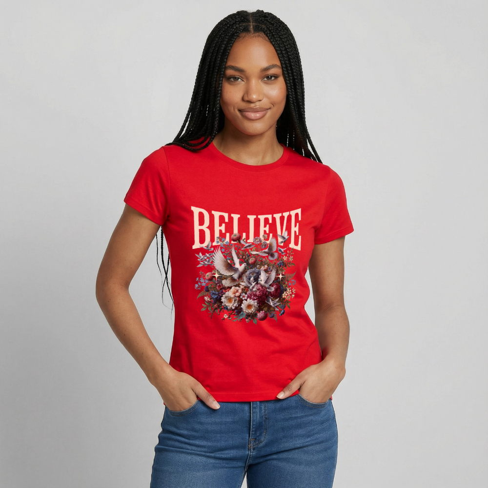 BELIEVE T-Shirt - red
