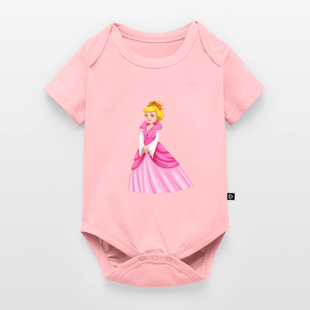 Prinzessin Premium Baby Kurzarm-Body - rose