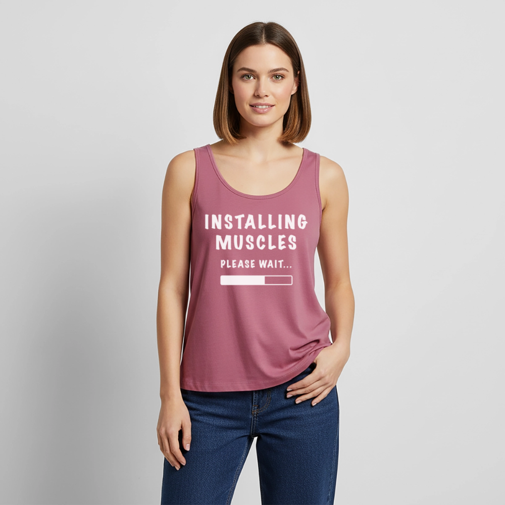 INSTALLING MUSCLES Premium Tank Top - mauve