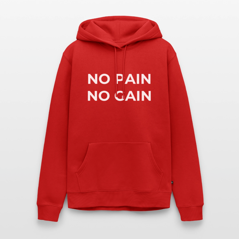 NO PAIN NO GAIN Premium Hoodie - red