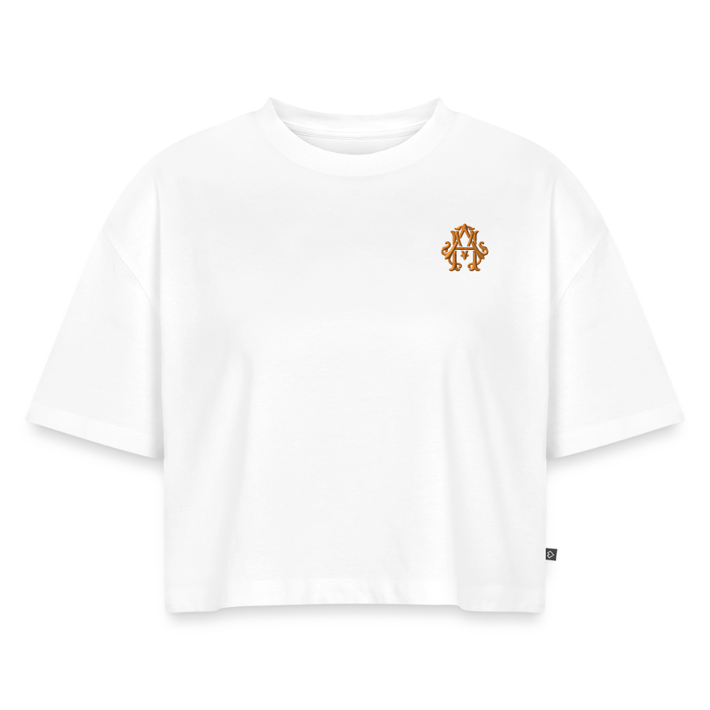 #TEAM adligemotivation Premium Cropped T-Shirt - white