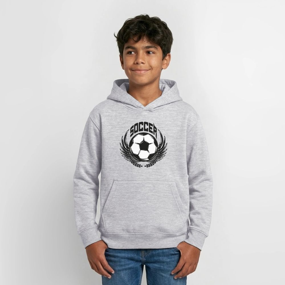 Soccer Hoodie Teenager - light heather grey