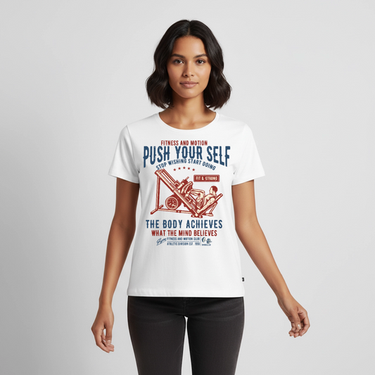 PUSH YOUR SELF Premium T-Shirt - white