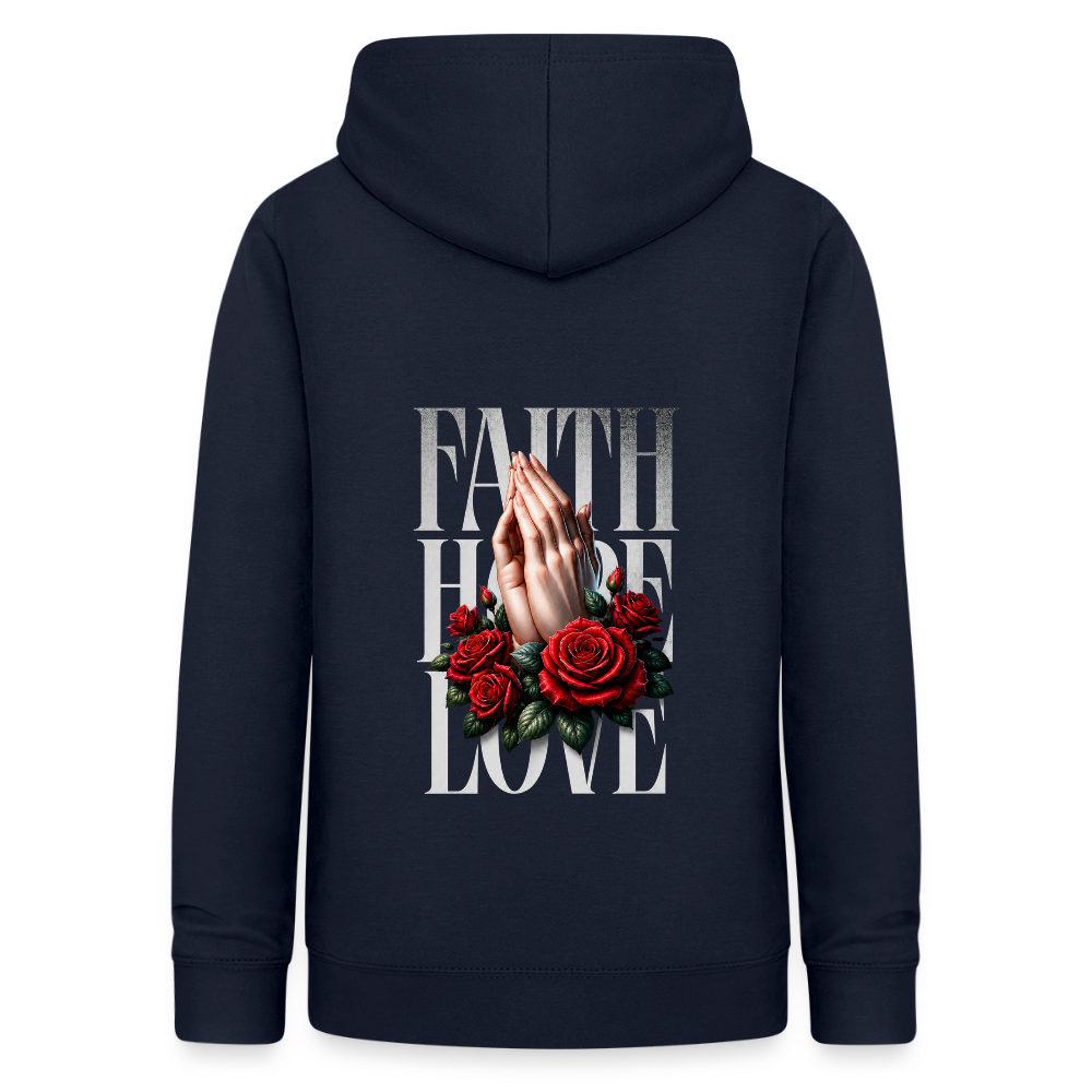 FAITH, HOPE, LOVE Hoodie - navy