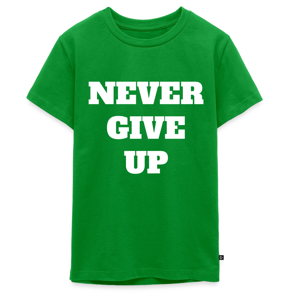 Never give up Premium Teenager T-Shirt - green