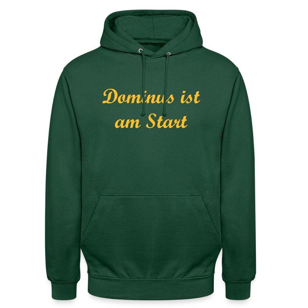 Dominus ist am Start Hoodie - bottle green