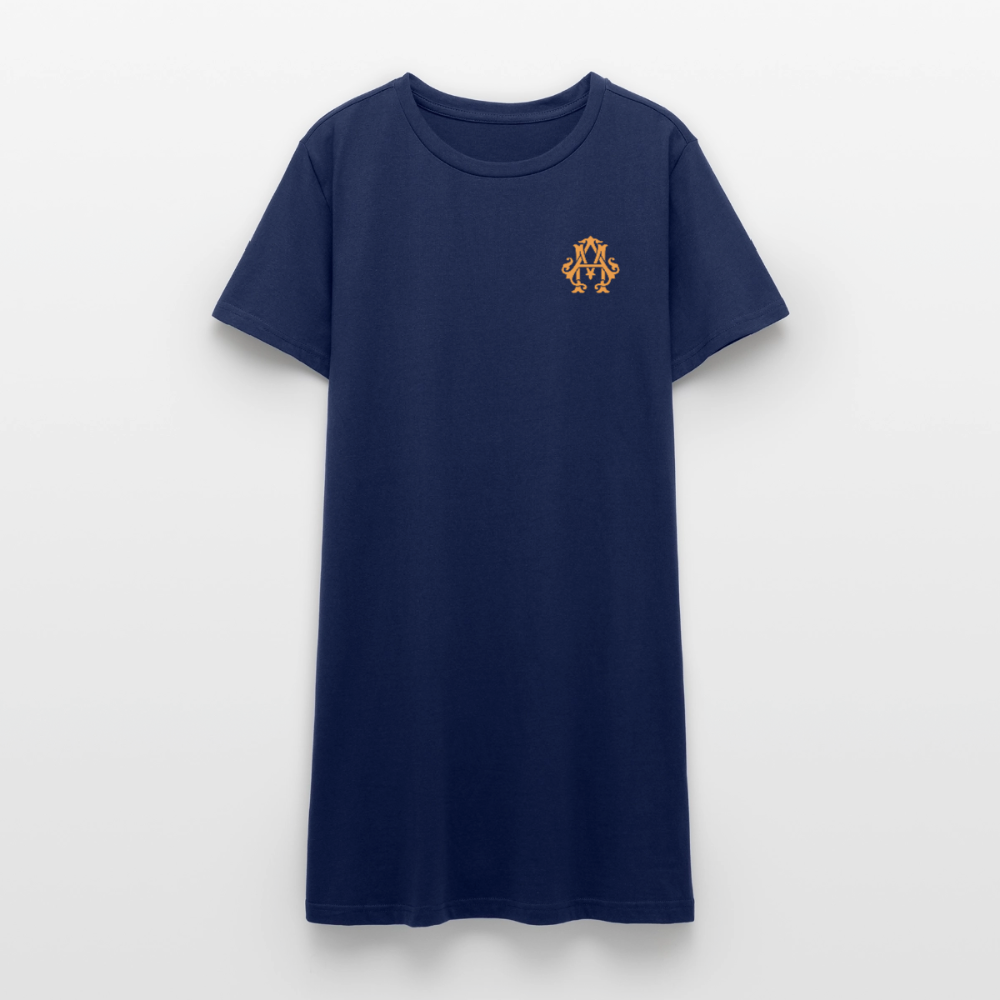 adligemotivations Logo T-Shirt Kleid - light navy