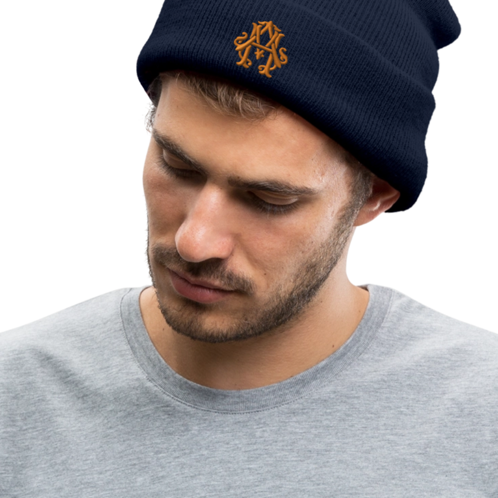 adligemotivations Logo Wintermütze - navy