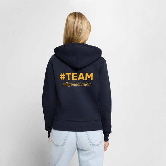 #TEAM adligemotivation Premium Logo Sweatjacke - navy