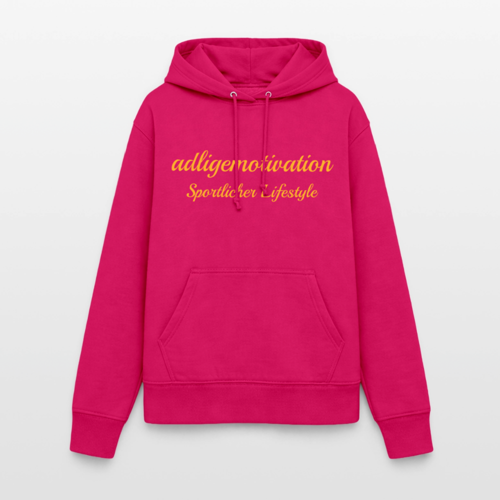 sportlicher Lifestyle Hoodie - dark pink