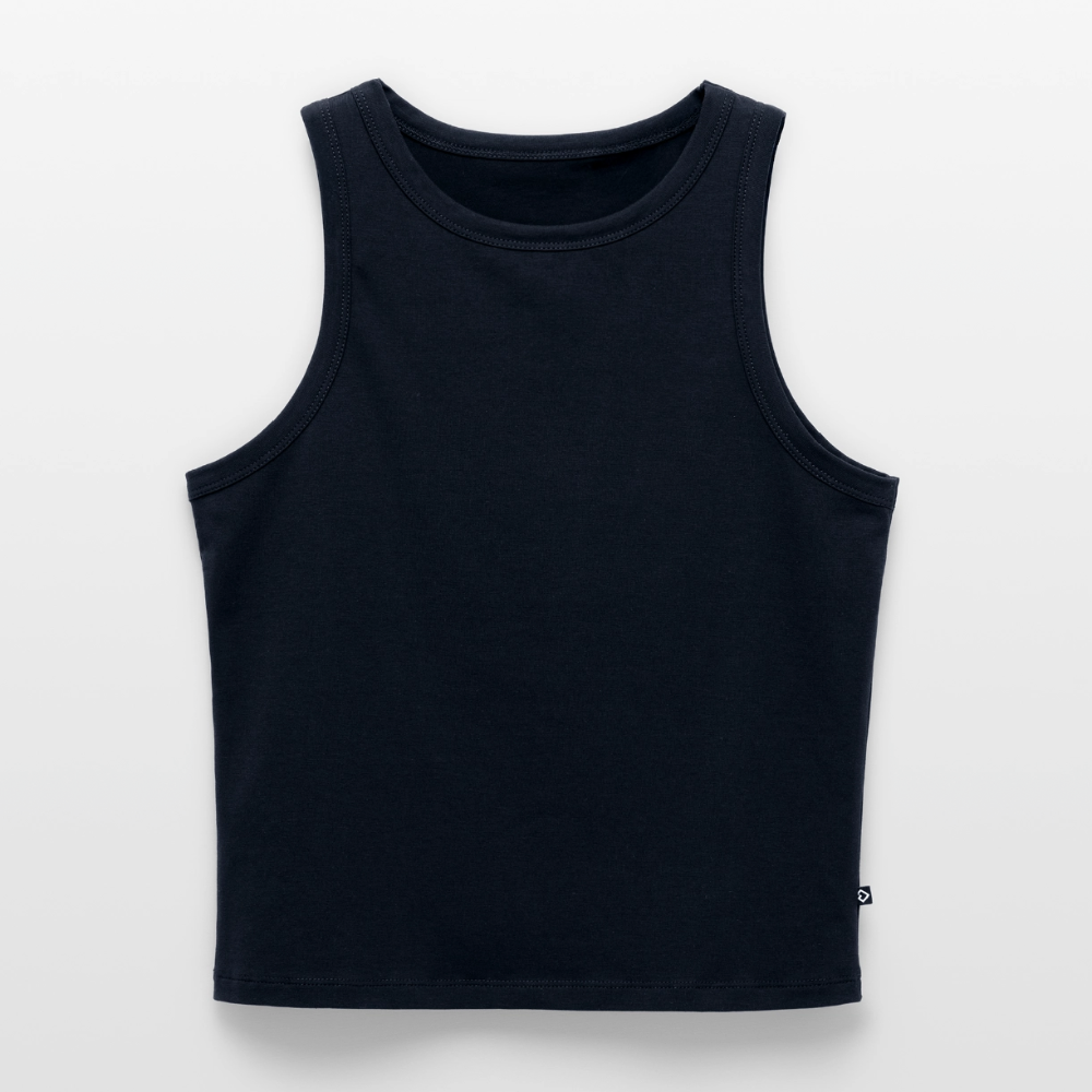 Premium Cropped  Tank Top - navy