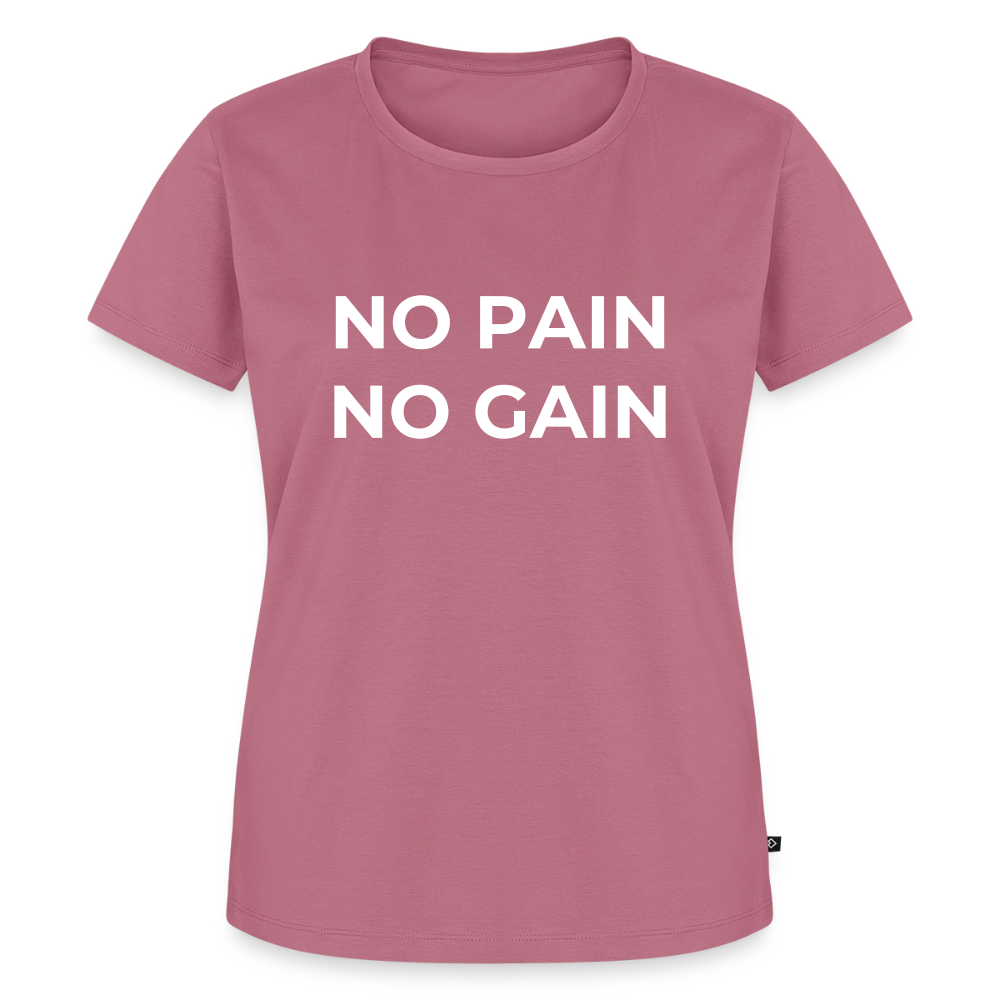 NO PAIN NO GAIN T-Shirt Woman - mauve
