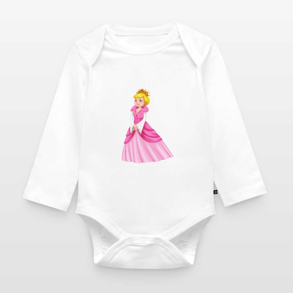 Prinzessin Premium Baby Langarm-Body - white