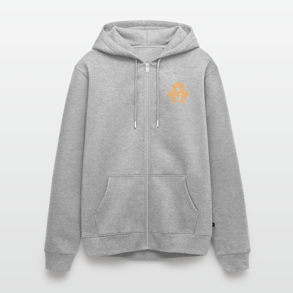 #TEAM adligemotivation Premium Logo Sweatjacke - heather grey