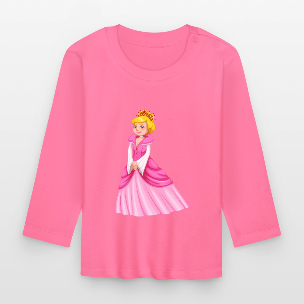 Prinzessin Premium Baby Langarmshirt - azalea