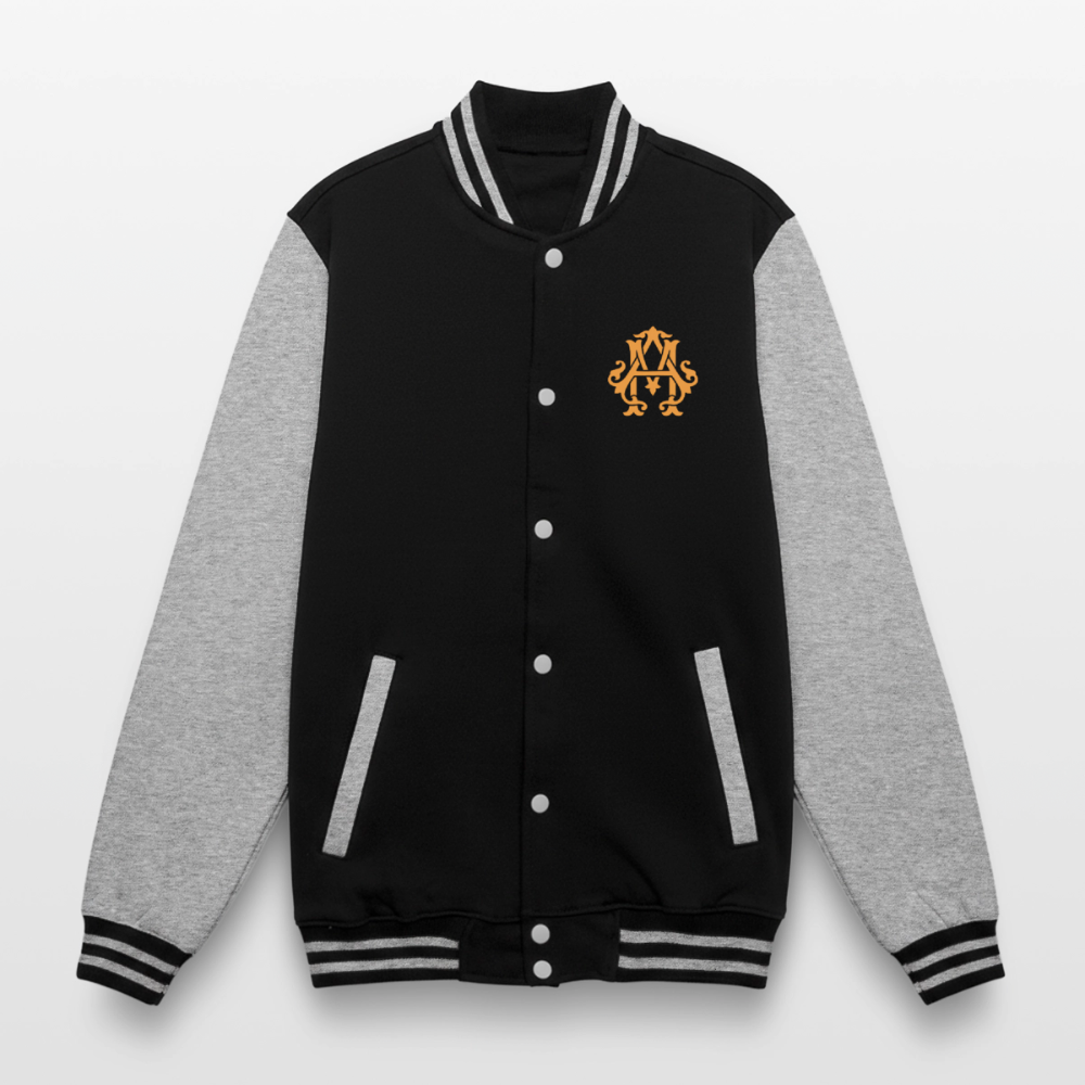 adligemotivations Logo College Jacke - black/heather grey