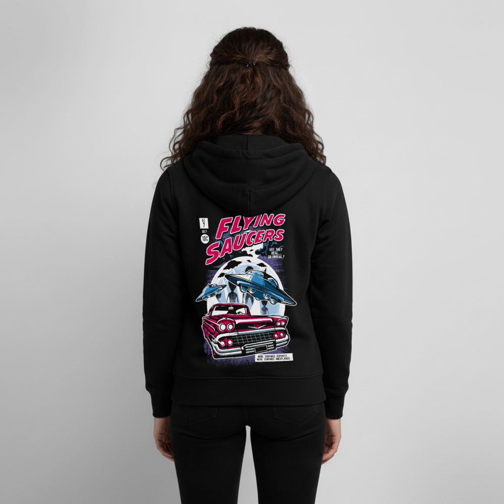 FLYING SAUCERS Premium Teenager Sweatjacke - black
