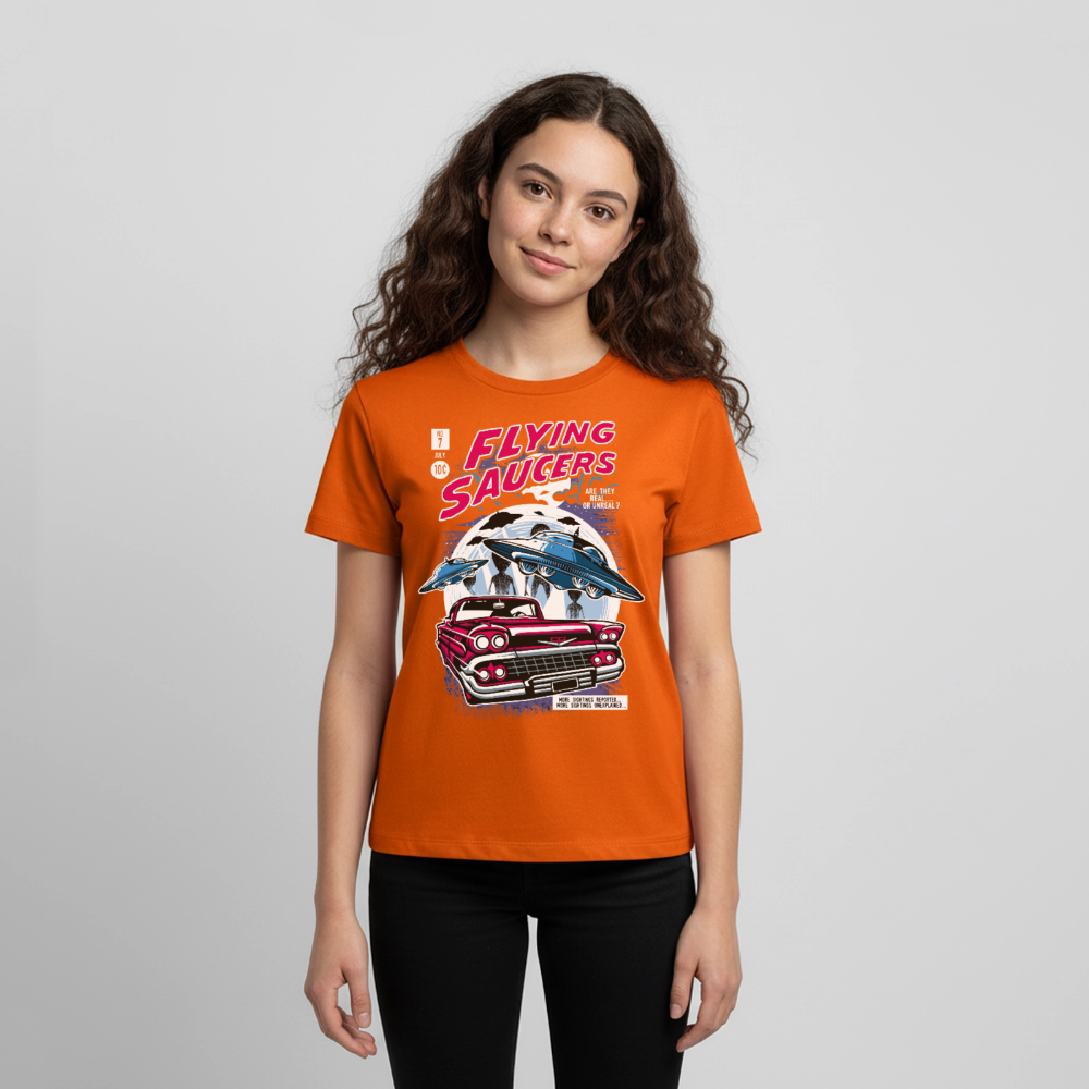 FLYING SAUCERS Premium Teenager T-Shirt - orange 
