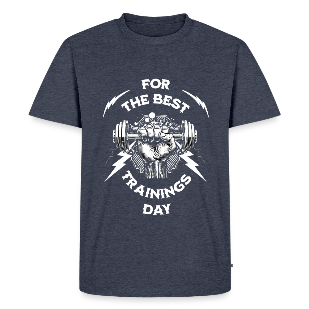 FOR THE BEST Premium T-Shirt - heather denim