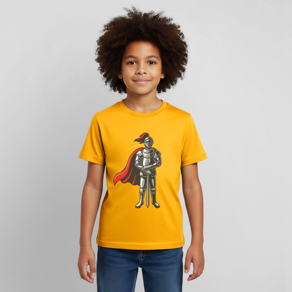 Ritter Kinder T-Shirt - gold