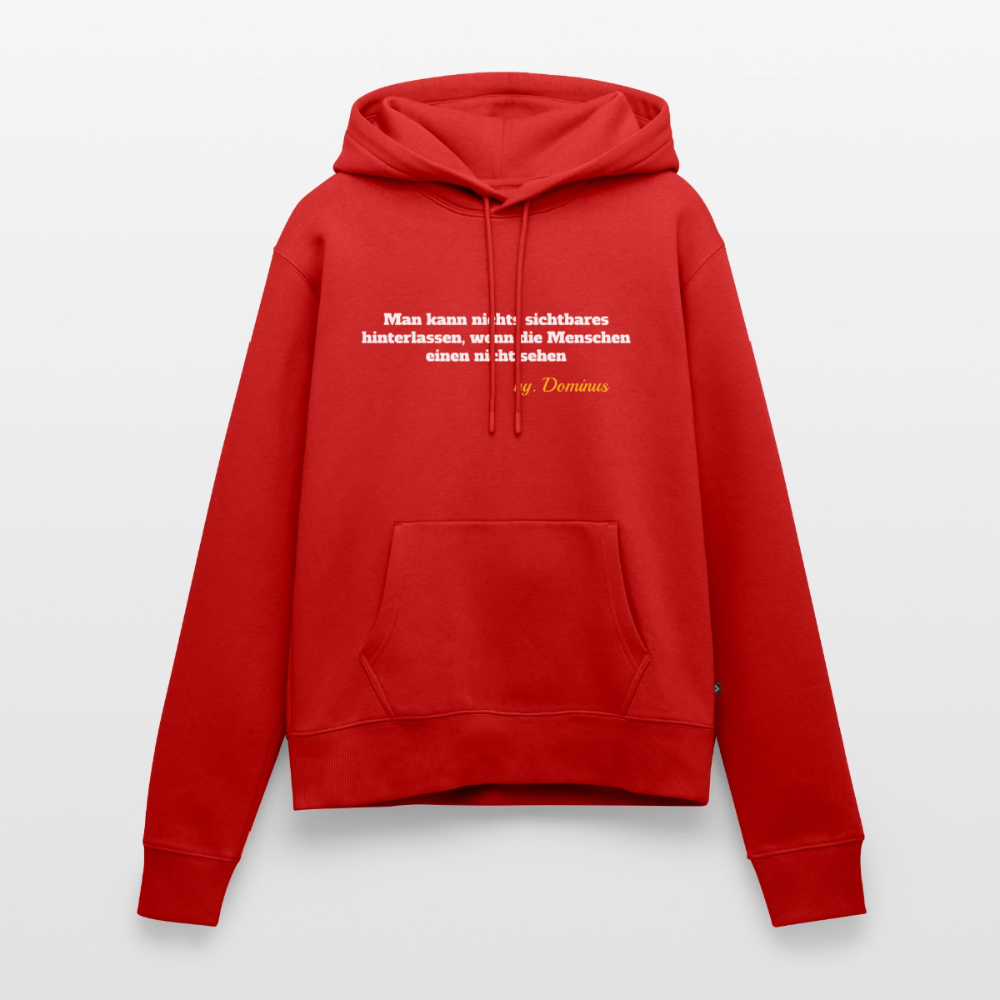 Zitat Aufdruck Premium Hoodie Women - red