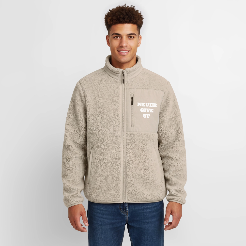 Never give up Sherpa - Jacke - beige